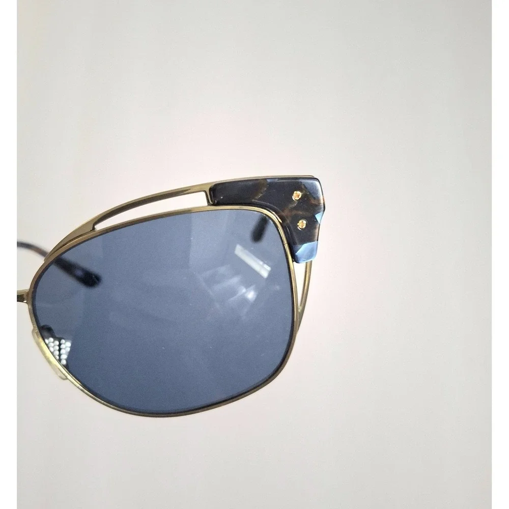 Tory‎ Burch Butterfly Eyeglasses *Frame Only* Gold Tortoise Shell Blue Lenses